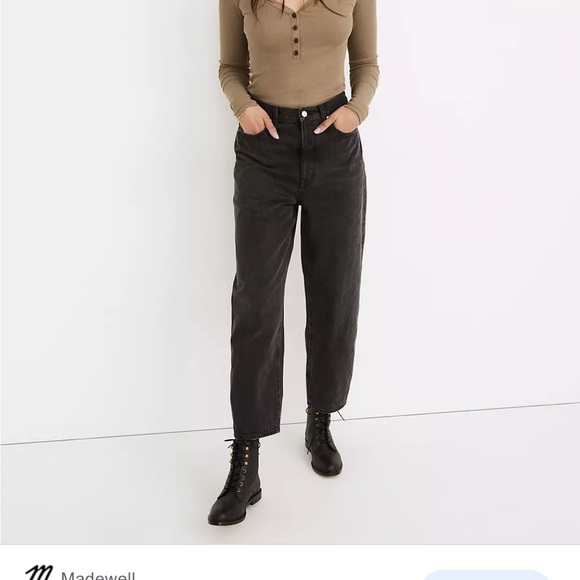 Madewell balloon jeans size 27 in noll wash - Picture 2 of 12